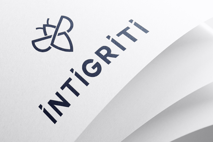 Intigriti logo on paper